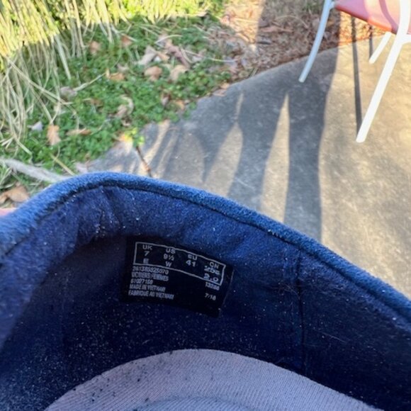 Clarks Sharon Dasher Blue Suede Loafer with Twist. Size 9.5W - Picture 7 of 7